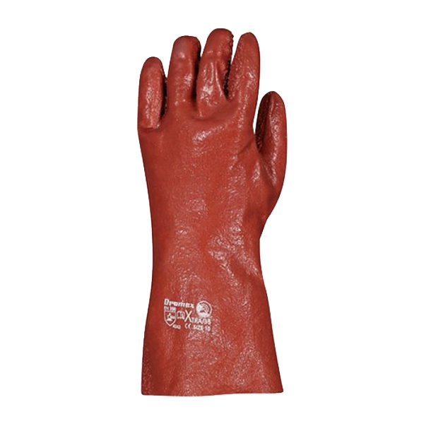 Red PVC Dipped Gloves – Rough