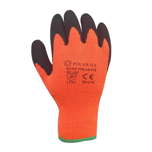 Polar Ice Cold Store Gloves with Micro Foam Coating – Orange
