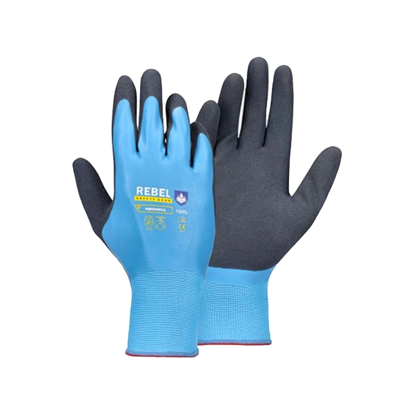 Rebel Aqua Wrist Length Gloves