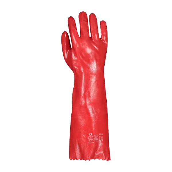 Red PVC Dipped Gloves – Smooth