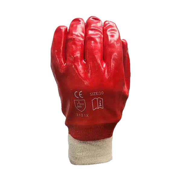 Red PVC Dipped Gloves KW – Smooth