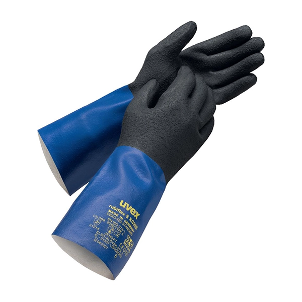 Uvex Rubiflex S XG35B Chemical Protection Gloves